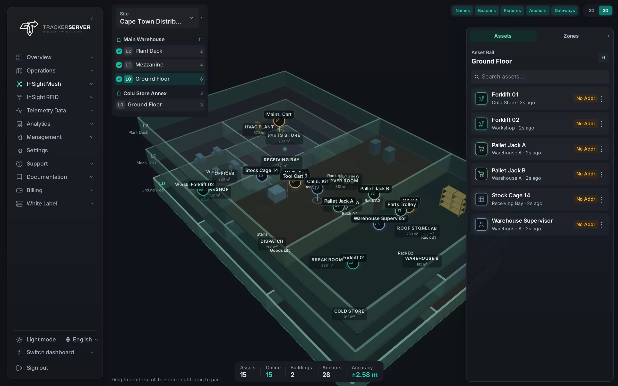 InSight Mesh showing a building in 3D